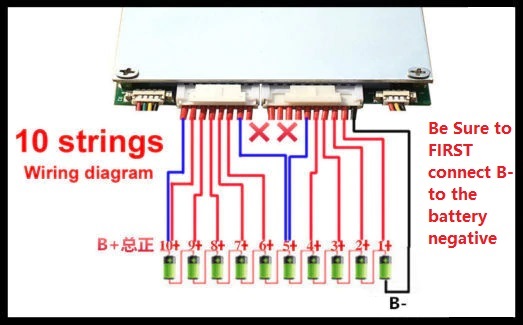 7S to 16S BMS 300A 320A for 24V 36V up to 48V Battery Management System with Bluetooth Monitor