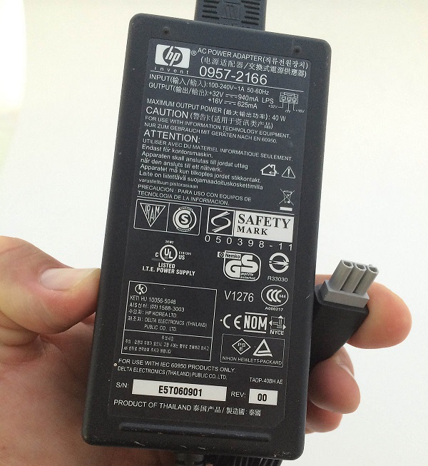 HP Genuine Original 0957-2166 AC Adapter Power Supply for PSC 1410 1510v 1350 1315v all in one PhotoSmart 7960 2510 Printer New
