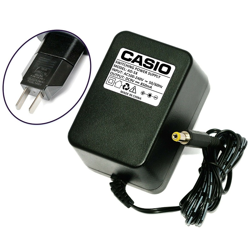 Casio AD5X AC Adapter Power Cord Supply Charger Cable Wire Genuine