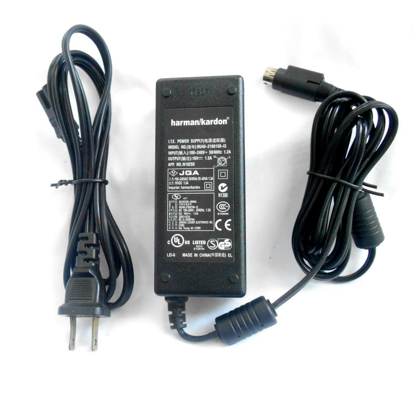Harman-Kardon NU40-2160150-13 AC Adapter Power Supply Cord Cable Charger Genuine Original