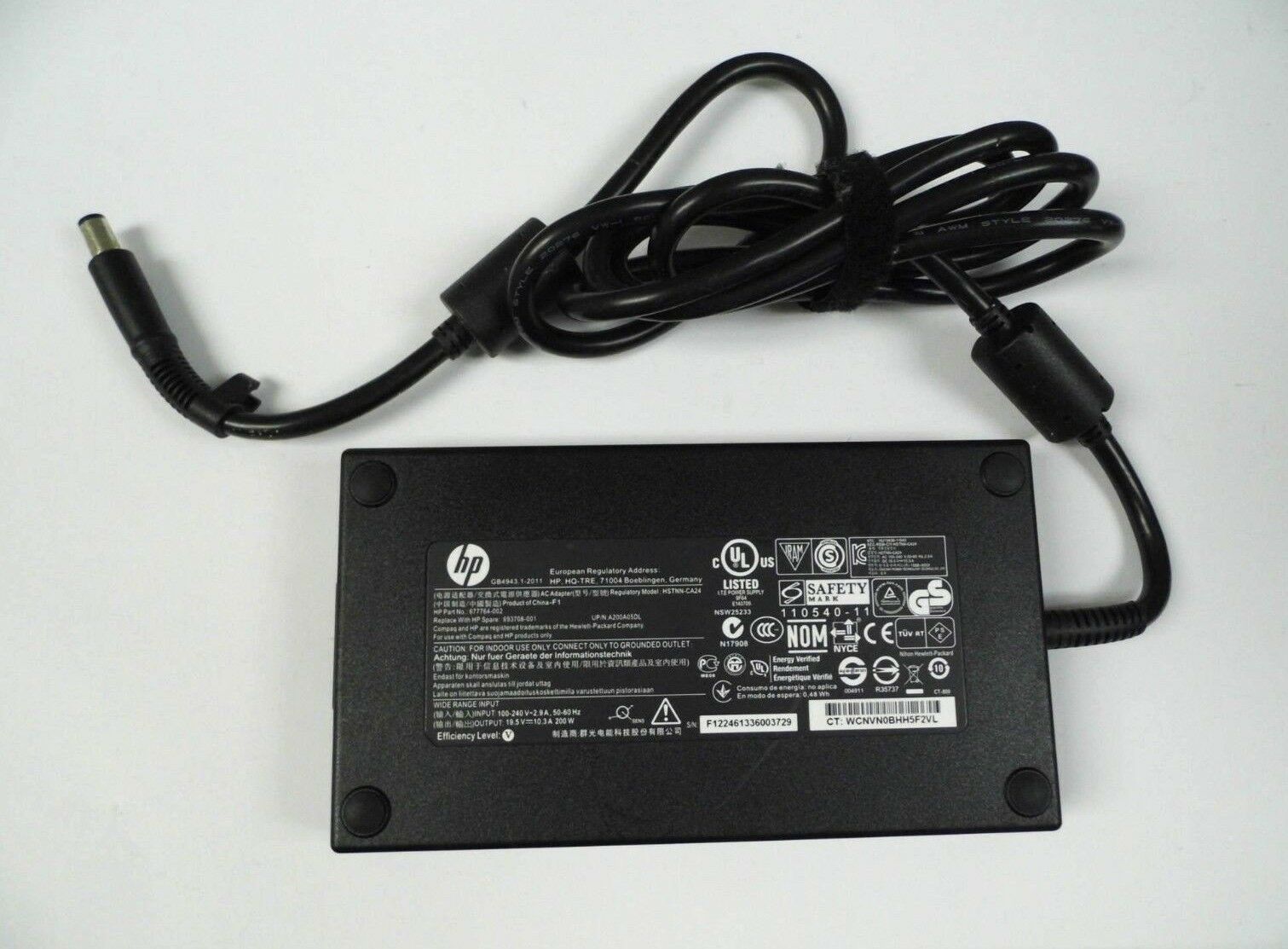 HP 644698-001 AC Adapter Power Supply Cord Cable Charger Genuine Original