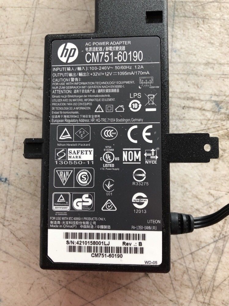 HP OfficeJet 8615 AC Adapter Power Supply Cord Cable Charger Genuine Original