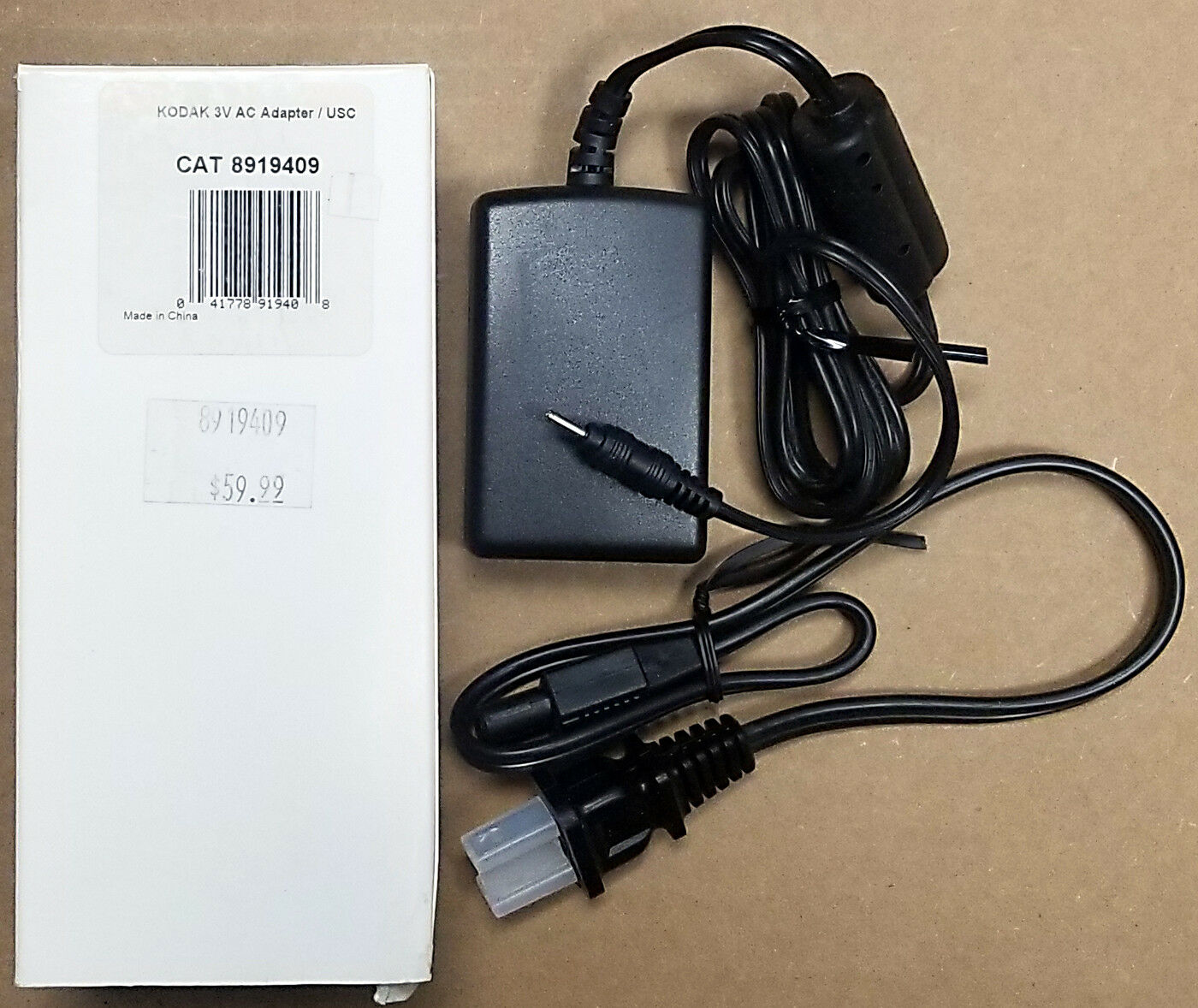 Kodak 8919409 AC Adapter Power Cord Supply Charger Cable Wire Digital Camera EasyShare Genuine Original