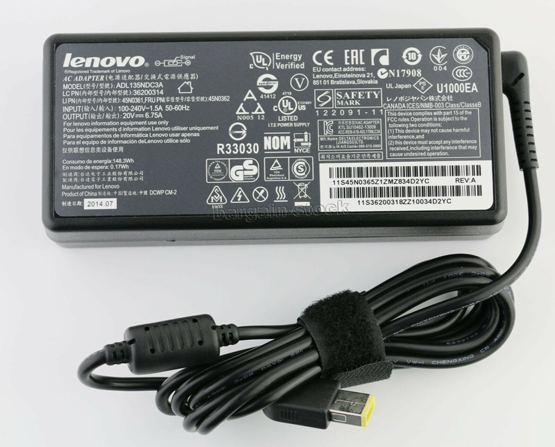 Lenovo T440P-20AN-006VGE AC Adapter Power Cord Supply Charger Cable Wire ThinkPad Genuine Original