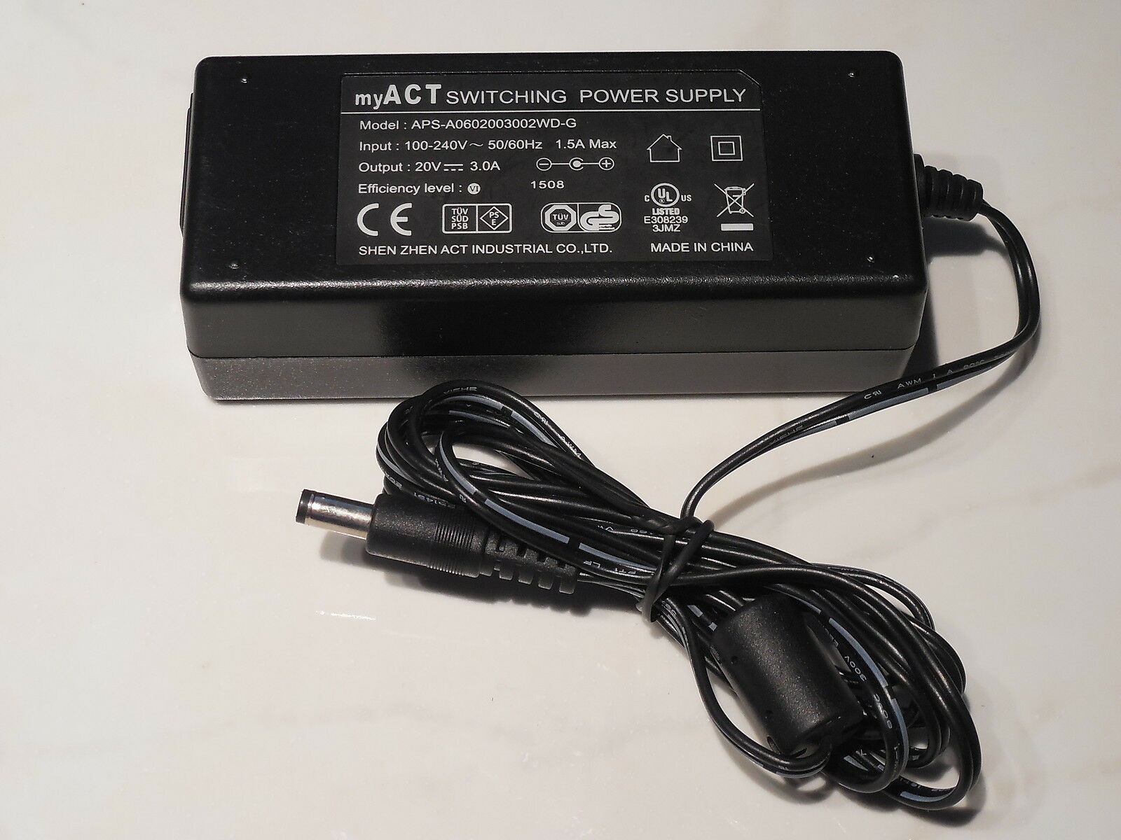 MYACT APS-A0602003002WD-G Ac Adapter Power Supply Cord Cable Charger Genuine Original