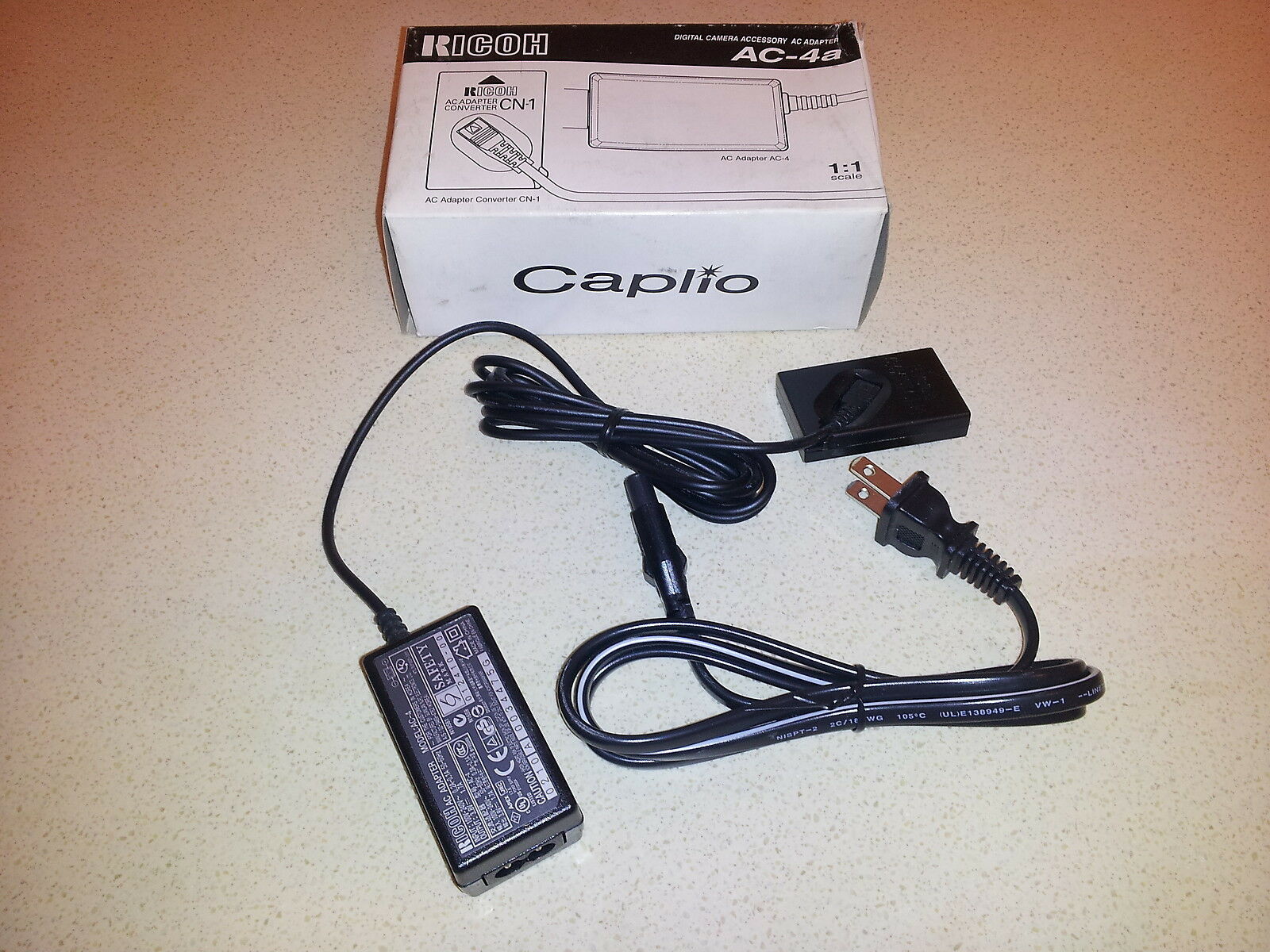 Ricoh AC-4a 172333 Caplio AC Adapter Power Supply Cord Cable Charger Digital Camera Genuine Original