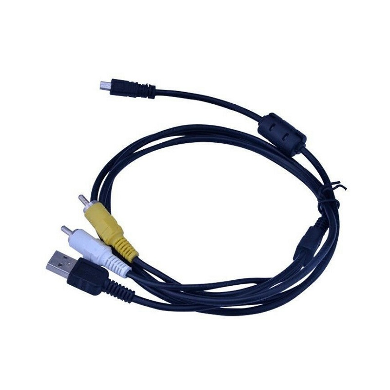 Sanyo VPC-S500 8Pin Mini USB AV Power Cord Cable Wire Camera Xacti