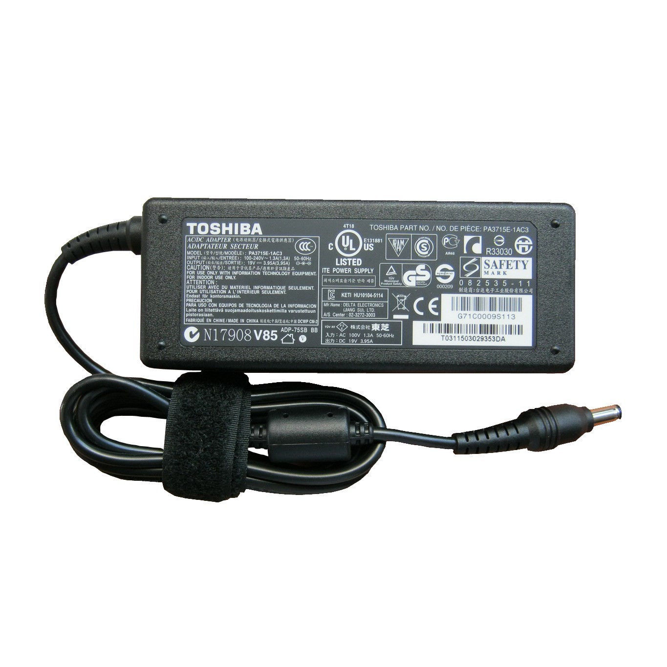 Toshiba V000040260 AC Adapter Power Cord Supply Charger Cable Wire Genuine Original