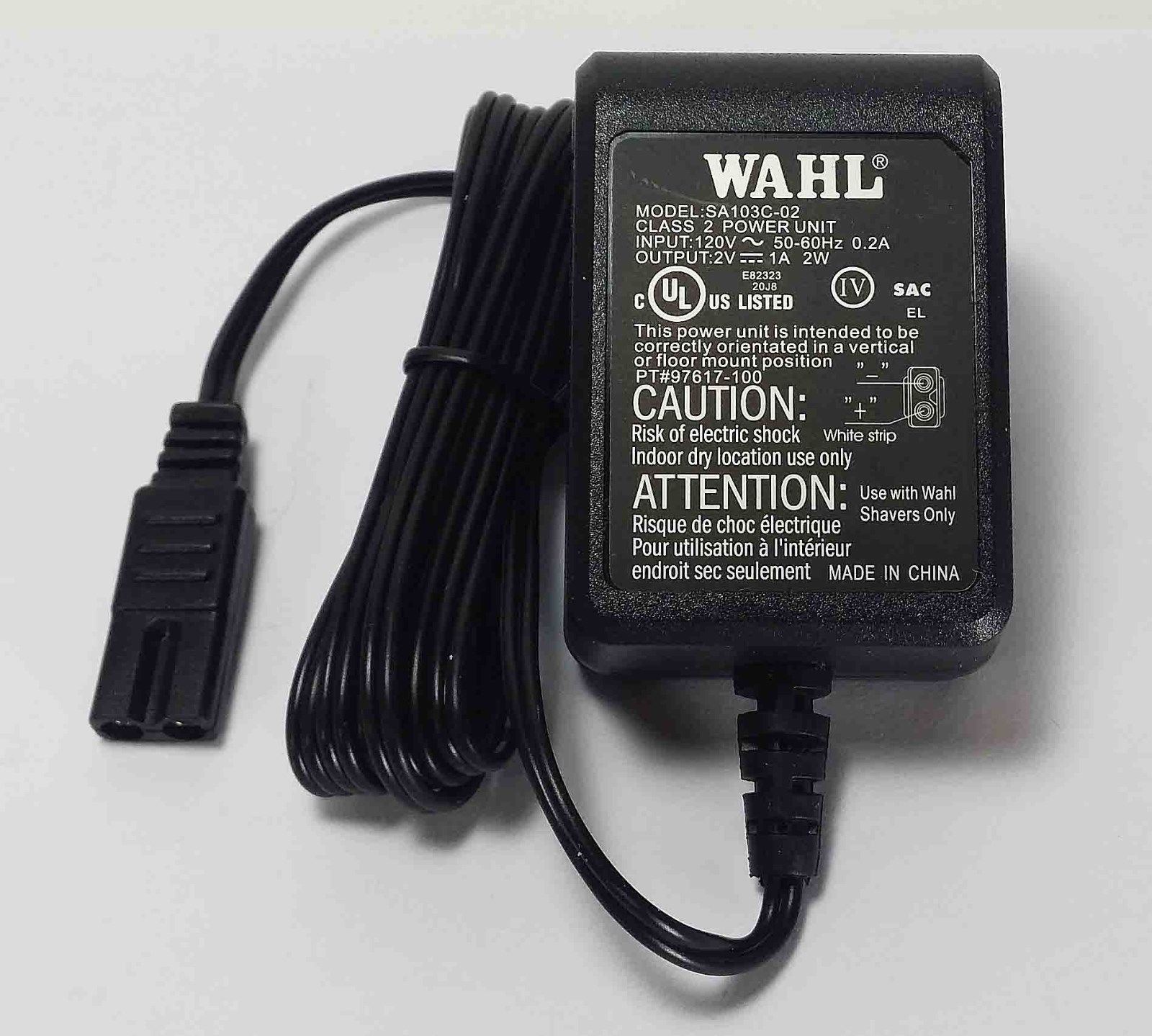 WAHL 8061 97617 97617-100 AC Adapter AC Adapter Power Cord Supply Charger Cable Wire Shaver Original Genuine