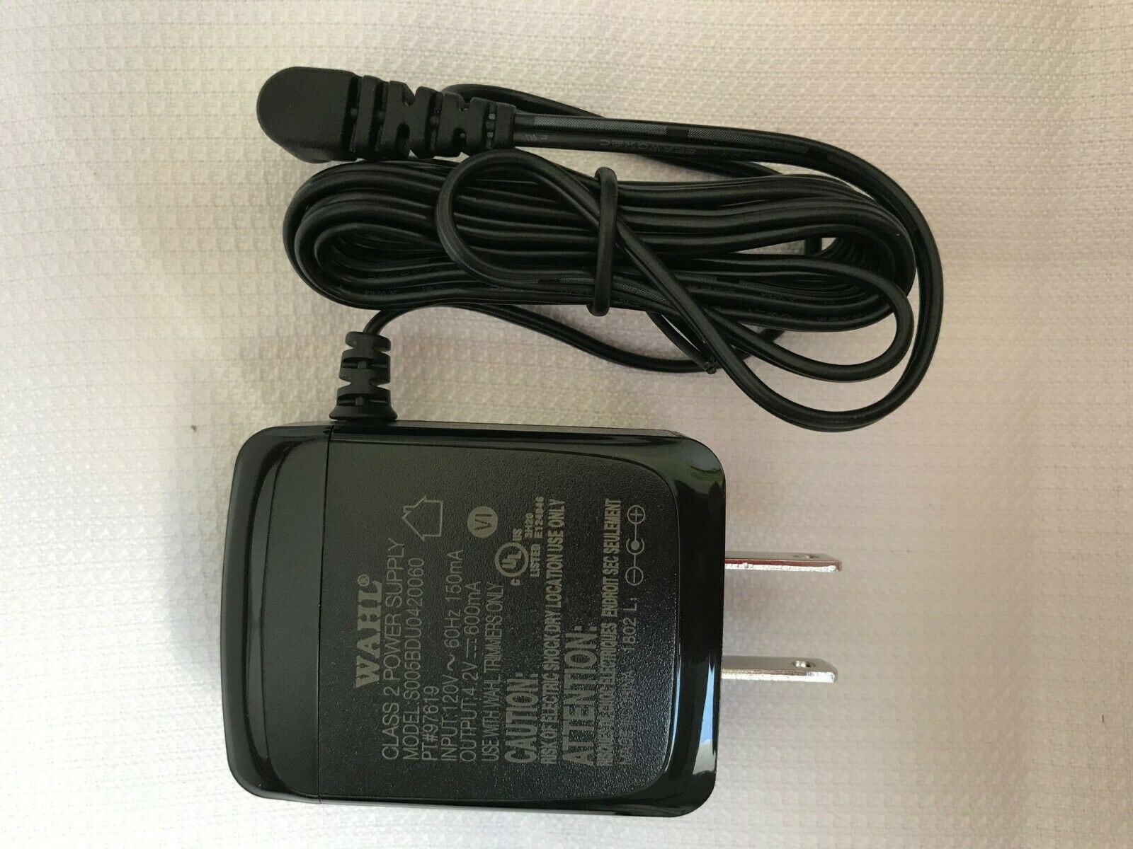 Wahl S005BDU0420060 AC Adapter Power Supply Cord Cable Charger Genuine Original